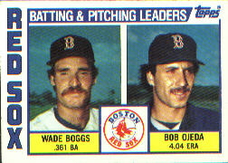 1984 Topps      786     Red Sox TL/Wade Boggs/Bob Ojeda